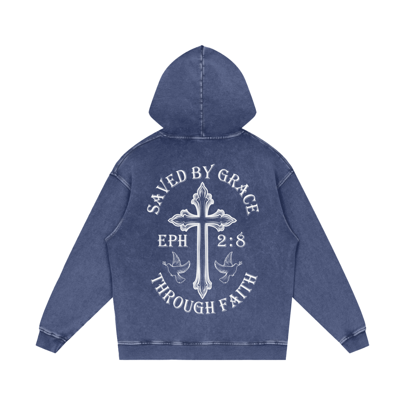 Saved by grace over sized Hoodie