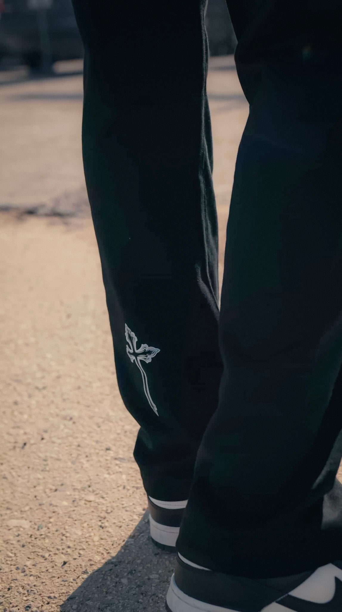 Christian clothing sweatpants side view