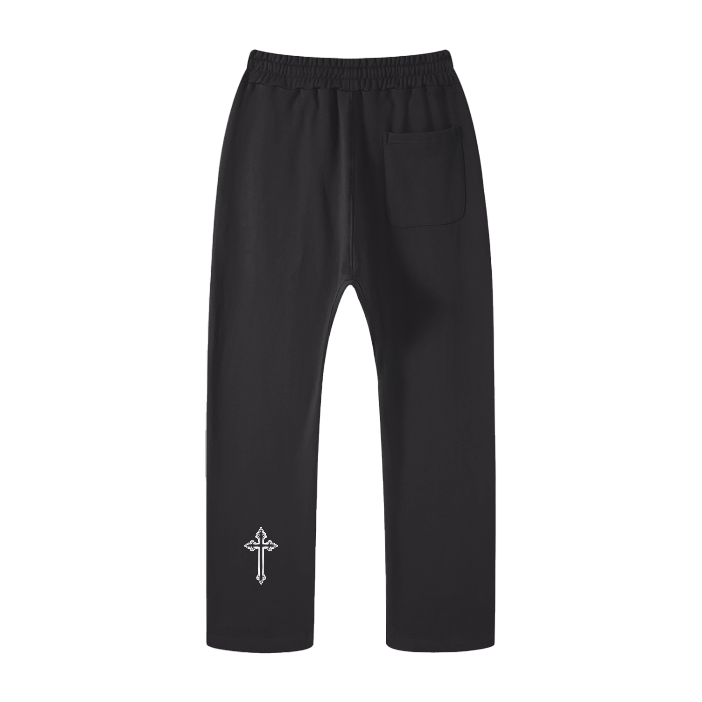 Christian clothing sweatpants back view